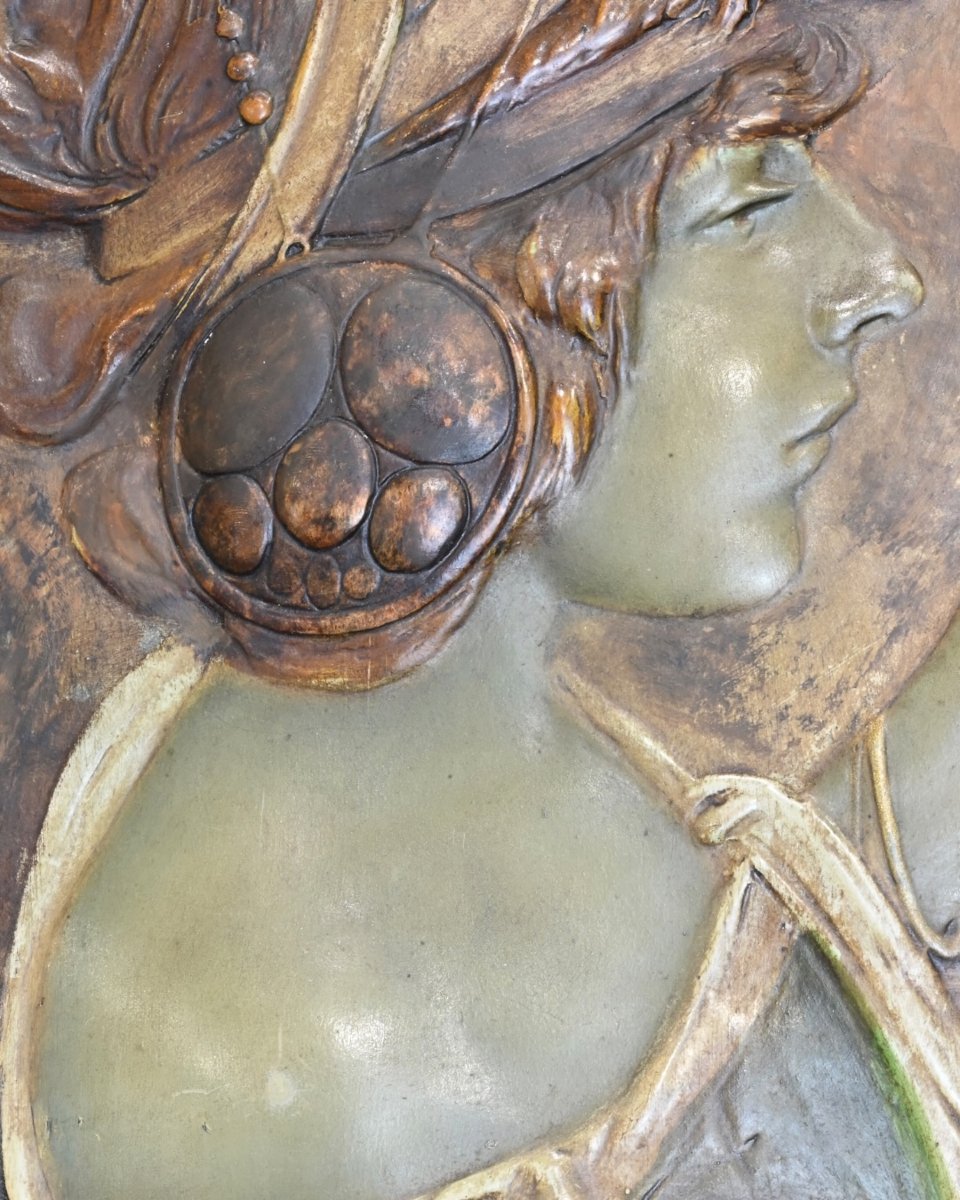 Goldscheider - Placca con Bassorilievo in Terracotta -Inizio XX Secolo-photo-1
